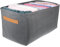 KOCKSHION 3 Stück Aufbewahrungskorb Für Kleidung Machen Kleiderbehälter Kommode Gamaschen Organizer Zur Aufbewahrung Von Kleiderorganizer Für Den Kleiderschrank Stand Vlies Grey
