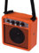 Gitarrenverstärker, leicht, 5 W, 5 W, mit verstellbarer Taste für verschiedene Soundeffekte, geeignet für Akustik- und E-Gitarristen, Schwarz/Blau/Rot/Orange/Gelb (Orange)