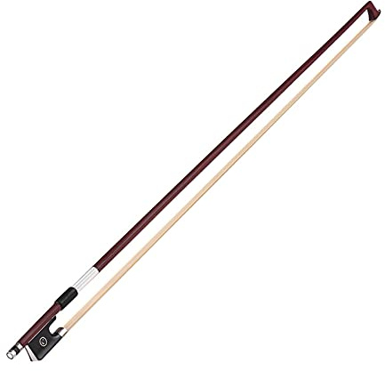 Eujgoov 4/4 Geigenbogen mit Gut Ausbalanciertem Ipe Holzstock Ebony Roshair für Helles Geräusch 29, 3 Zoll Buglänge 70 G Gewicht Augendekoration