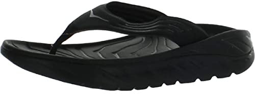 Hoka 1099675-BDGGR: Men's Black/Dark Gull Gray Ora Recovery Flip Sneaker