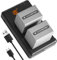 DSTE 2PCS NP-FP90 (3000mAh/7.4V) Battery Charger Set Compatible for Sony DCR-HC18E,DCR-HC19E,DCR-HC20,DCR-HC20E,DCR-HC21,DCR-HC23E,DCR-HC24E,DCR-HC26E,DCR-HC27E,DCR-HC28,DCR-HC30,DCR-HC32 Camera