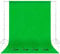 EMART Green Screen 1,8 x 2,8m Fotostudio Hintergrund Faltbare Greenscreen Stoff 100% Reiner Musselin Grüne Tuch mit 4 Clips für Produkt Porträt Video Fotografie