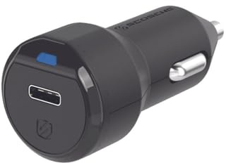 Scosche CPDC8-SP PowerVolt™ 18 W zertifiziertes USB-Typ-C-Autoladegerät Power Delivery 3.0 für Standard-USB-C-Geräte - Schwarz