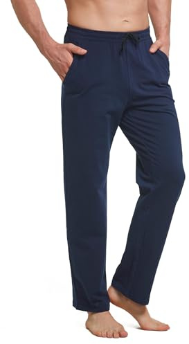 baleaf Mens Tracksuit Bottom Joggers with Pockets Running for Men Pants Cotton Sweatpants Elasticated Waisted