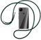 mtb more energy® Handykette kompatibel mit Google Pixel 4a (5.81'') - dunkelgrün - Smartphone Hülle zum Umhängen - Anti Shock Full TPU Case