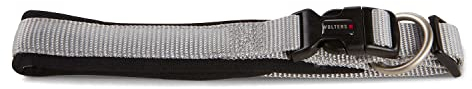 WOLTERS Halsband Professional Comfort, Farbe:Silber/schwarz, Größe:25-30 cm x 25 mm