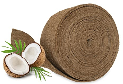 MC.Sammler Kokosmatte Winterschutz Kälteschutz für Pflanzen | Meterware 25 cm / 50 cm / 100 cm (Breite) | Kokos-Filzmatte für Kübelpflanzen 100% biologisch abbaubar | 25cm x 5m | 7mm dick
