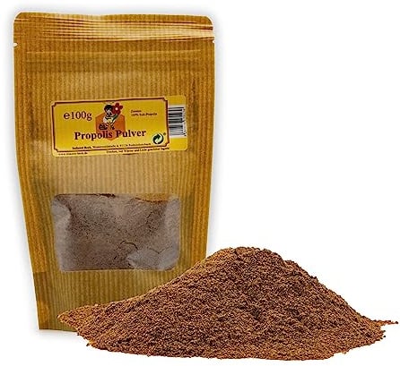 Imkerei Beck® - Natürliches Propolis Pulver (100g), fein gemahlen und gereinigt, ohne Zusatzstoffe direkt vom deutschen Imker. Zur Herstellung einer eigenen Salbe, Tropfen und Tinktur