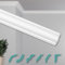 HEXIMO Corniches de Plafond Modernes en Polystyrène XPS Blanc, 2 Mètres Moulures en Polystyrène Moulures Décoratives Angles (2 mètres ZG13)