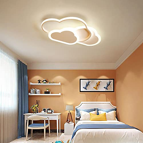 kangten LED Deckenleuchte Kinderzimmer, Kreative Wolken Deckenlampe Dimmbar Wolkenlampe Modern Deckenleuchten für Babyzimmer Schlafzimmer Wohnzimmer