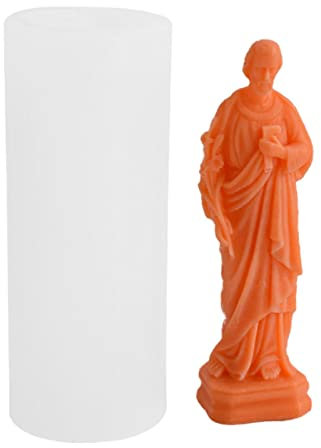 Vesone Jesus Kerzenform, Jesus Statue Silikonform Harz-Gott Retter-Formen für Kerzen, Schokolade, Kuchen, EIS, Seife, Harz, Backen