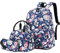Wadirum Juego de mochilas escolares con estampado femenino mochila casual para el día a día Zorro