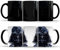 Hosoncovy Tasse en céramique Star Wars Chevalier noir changeant de couleur - Tasse à chaleur chaude sensible à la chaleur - Tasse à café, thé, boisson - Tasse à lait