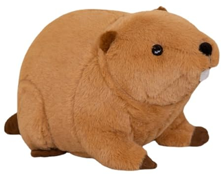 EXQUILEG Biber Plüschtier Stofftier Kuscheltier Plüsch Kissen Dekokissen Weihnachten Geburtstag Geschenke Für Jungen Mädchen Kinde (Braun,60cm)