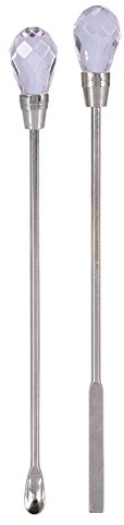 NSXAYIWE Espátula Para Uñas, Varilla Agitadora Para Decoración De Uñas Duradera E Inoxidable, Herramientas De Bricolaje, Tamaño Portátil Y Espátula Para Arte Liviana(rosa)