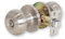XFORT Bello Privacy Knob Set Satin Chrome, Door Knob with Lock for Internal Wooden Bathroom Doors, Complete Set with Tubular Latch