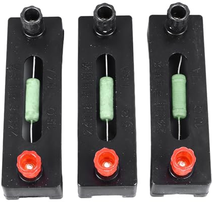 Feste Widerstandsspule, Bequeme Verwendung 5Q105A 10Q1A 15Q0,6A Elektronisches Widerstands-ABS-Gehäuse ±1% Genauigkeit für Schullabor Zur Physikdemo