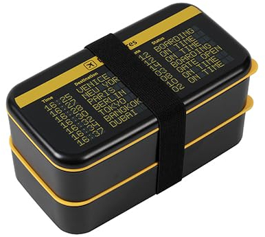 I-TOTAL® - Lunchbox mit zwei Etagen und Besteck, mit Ventil (DEPARTURES)