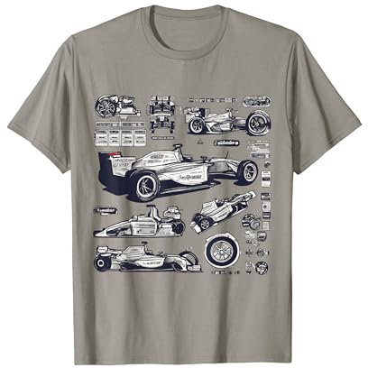 Formel-Rennwagen-Schematiker 2024 Formel-Rennsport T-Shirt