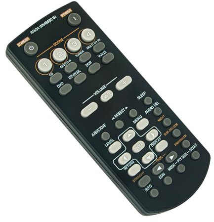 RAV34-WN46680EU Fernbedienung ersetzt -VINABTY-fit für Yamaha RAV34 WN46680 EU AV Receiver Fernbedienung RAV34 WN46680EU HTR-6130 HTR-6320 RX-V363 RX-V365
