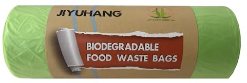 Jiyuhang Biodegradable Bin Bags 60L, 100% Biodegradable Food Waste Bags, Pedal Bin Liners 30PCS Very Strong with Recycled for Kitchen & Home(Green,72.5x80cm)