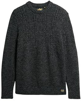 Superdry Herren Jacob Pullover mit Zopfmuster