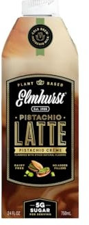 Elmhurst 1925 Pistachio Creme Latte – Latte vegano al pistacchio con caffè Cold Brew – Cremoso, ricco e versatile – Ideale caldo o freddo – 750 ml