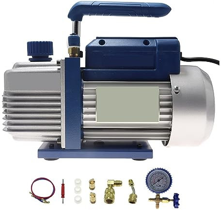 KUMIAN Bomba de vacío HVAC, Bomba de vacío refrigerante FY-1C-N Bomba de vacío de Aire Acondicionado for 1P Bomba de Aire Acondicionado Vacío R410 R134a R22,Aire Acondicionado Refrigeración Recarga
