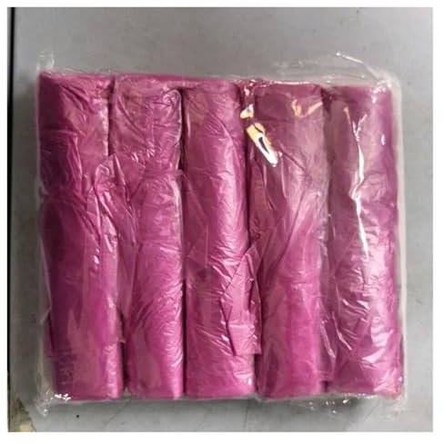 Sac Poubelle5 Rouleaux 1 Paquet 100 Pièces Poche Poubelle Jetable Domestique Stockage De Cuisine Sacs À Ordures Nettoyage Déchets-Rouge-45X50Cm