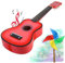 KOMBIUDA 21 tragbare Gitarre kinderinstrumente Kinder musikinstrumente Kinder Guitar Teenager üben Gitarre Bass bastelmaterial für Kinder Jungs Spielzeug Holzgitarre Kinder Gitarre Hölzern