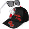 Get Trend Hello Kitty Sonnenbrille Kinder Basecap Mädchen Set Sommer Kappe Sonnenbrillen UV400 Geschenke für Mädchen (Schwarz Hello Kitty)