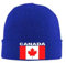 TIOYREVENO Beanies Hüte Kanada-Flagge Unisex Wintermütze Slouchy Beanies Für Erwachsene Flagge Beanie Herbst- Und Wintermützen Verdickende Warme Mütze Für Outdoor-Aktivitäten Blau Einheitsgröße