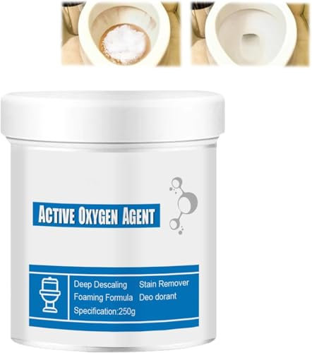 Touch Free Fizzy Foam Toilet Cleaner, 250g Natural Toilet Bowl Cleaner, Powerful Fizzy Foam Toilet Cleaner No Touch, Powerful Pipe Dredging Agent, All Purpose Cleaning Powder (1)