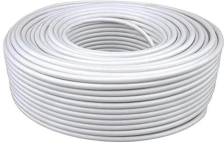 CABLEPELADO - Bobina de Cable Coaxial de 20 Metros – Cable COAXIAL 75OHM Blindado para TV Satélite, Antenas y Receptores