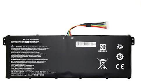 Batterie Compatible pour PC Portable Acer Predator Helios PH300 / PH317-52 Series - AC14B7K / KT.00407.003 / KT.00407.006-15.2V 3600mAh