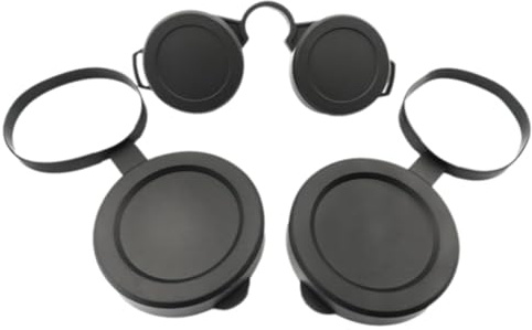 Wadakada Fernglas-Schutzkappen Aus Gummi für Objektive, Okularabdeckungen für Ferngläser, Teleskop-Abdeckungen, Linsenschutz A