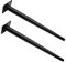 HOMSFOU 2 Pièces Pieds De Cône Inclinés Pieds De Bureau Pied De Table Cuisses De Table Pieds pour Armoires Pieds De Table en Acier Jambes De Commode Pieds De Meubles À Manger Le Fer Noir