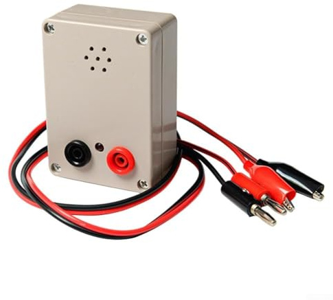 Probador de continuidad de 9 V con zumbador y luz indicadora para pruebas de cable, cable PCB e interruptor con reemplazo de batería (B)