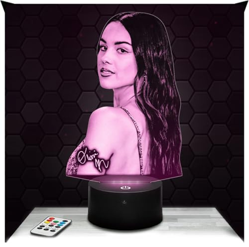 Lampephoto.fr - Lámpara 3D O. Rodrigo Músico Actriz Americana, Luz Nocturna Táctil Led, Efecto Holograma 3D, Idea Regalo Navidad Cumpleaños Hombre Mujer, Objeto decoración habitación