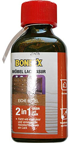 0,15 Liter Bondex Möbel Lacklasur eiche mittel Holzlack Lack Holzlasur Lasur