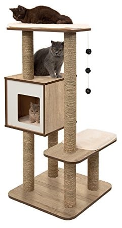 Vesper Kratzbaum, hohe Basis, Eiche, 52063, 56 x 56 x 81,5 cm