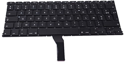 OLVINS Teclado francés de repuesto para Apple MacBook Air de 13,3 pulgadas A1369 A1466 FR 2011 2012 2013 2014 2015 año sin retroiluminación