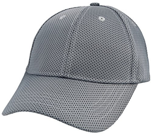 Sportmusies Baseballkappe, Netzstoff, für Laufen, Golf, Sport, Sonnenhut, schnell trocknend, leicht, ultradünn, grau