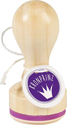 Knorr Prandell 211803038 Knorr prandell 211803038 Stempel aus Holz, rund Motivgröße ca. Ø 3,2 cm, Motiv: Kronprinz