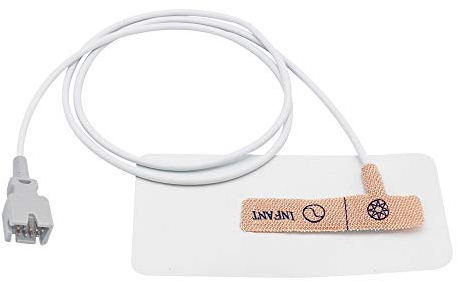 Masimo Pulsoximeter für Kleinkinder, Spo2-Sensor, kompatibel mit 9 Pins, 1 m, 12 Stück