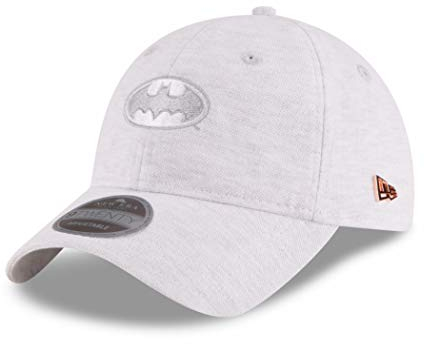 New Era Batman Symbol Micro Stitch Grey 9Twenty Adjustable Hat, GRAU, Einheitsgröße