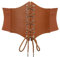 JasGood Damen Korsett Gürtel Schnürkorsett Elastischen Breiten Band, Gebundener Waspie Taille Gürtel Hüftgurt für Damen,Braun,93cm(Anzug für Taille 88cm-97cm)