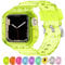 XYF Compatible for Crystal Clear Apple Watch Bands, 45mm 44mm 42mm 41mm 40mm 38mm Bumper Case for Men Women Jelly Sport Case Band for iWatch Ultra 2/1 Series 9 8 7 SE/6 5 4 3 2 1, 42/44/45mm, tpu, no