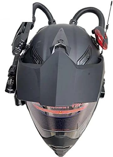 Casque De Moto Bluetooth Intégré,Casque De Moto Integral Homme Femme Casque Moto De Cross Double Visiere Homologué ECE Léger Casques Moto pour Hommes Et Femmes A,M