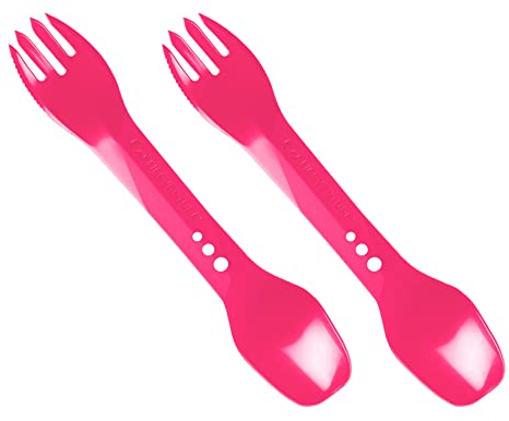 Lifeventure Ellipse Reusable Plastic Spork For Camping, Travel & Outdoor - 2-Pack